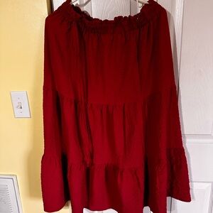 SHEIN Curve Red Garment
